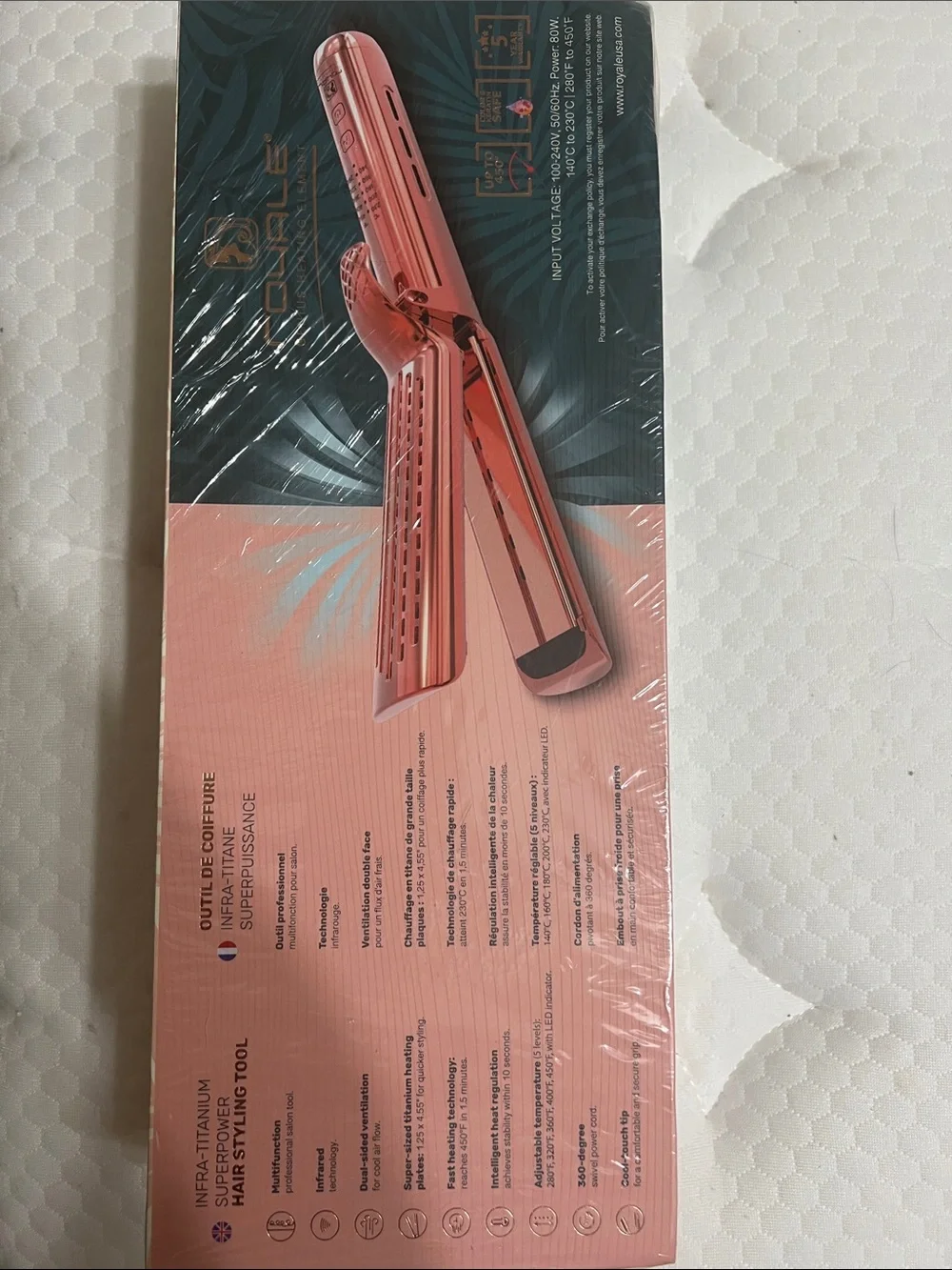 Miami Breeze Infra-Titanium Hair Styling Tool - Pink Sunset